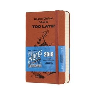 AGENDA MOLESKINE 2018 EDICI LIMITADA ALCIA AL PAS DE LES MERAVELLES 12 MESOS DIRIA TAPA DURA POCKET (12051)