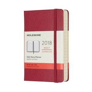 AGENDA MOLESKINE 2018 12 MESOS DIRIA TAPA DURA POCKET BERRY ROSE (12064)