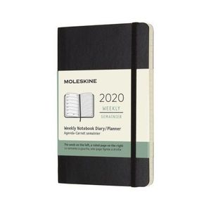 2020 AGENDA MOLESKINE 12M SEMANAL POCKET NEGRA TAPA BLANDA