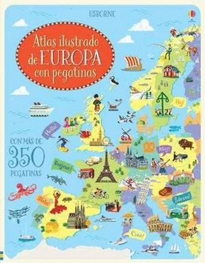 ATLAS ILUSTRADO DE EUROPA CON PEGATINAS