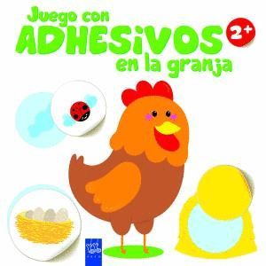 JUEGO CON ADHESIVOS EN LA GRANJA +2 GALLINA