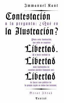 CONTESTACIN A LA PREGUNTA : QU ES LA ILUSTRACIN?