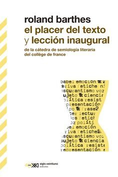 EL PLACER DEL TEXTO Y LECCION INAGURAL