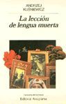 LA LECCIN DE LENGUA MUERTA