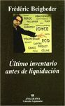 �LTIMO INVENTARIO ANTES DE LIQUIDACI�N