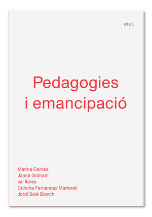 PEDAGOGIES I EMANCIPACI