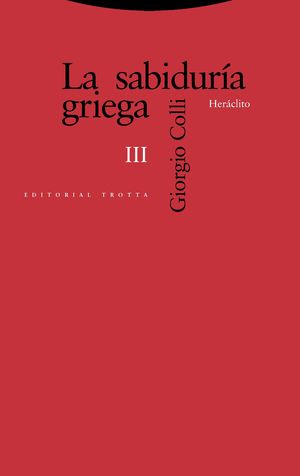 LA SABIDURA GRIEGA III