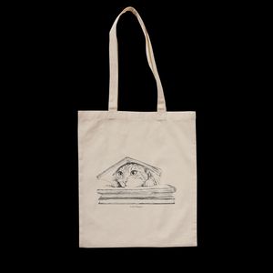 TOTE CAT UNDER THE BOOK X LAURA AGUST