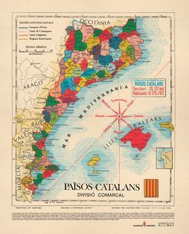 MAPA DELS PASOS CATALANS DE JOAN BALLESTER I CANALS I ANTONI BESCS